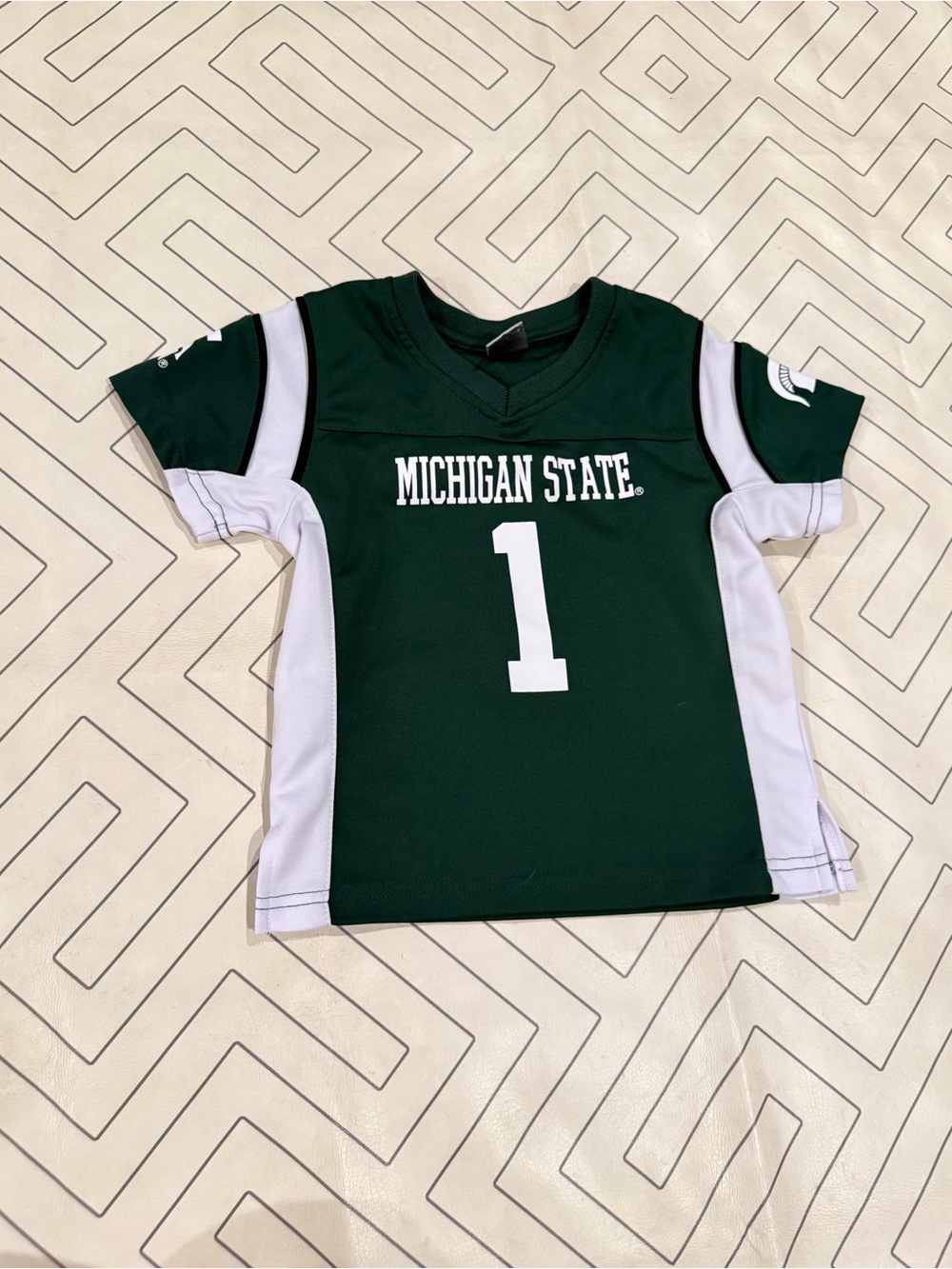 Colloseum Green & White Michigan State Football Jersey